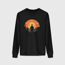 Свитшот хлопковый женский Киллер Майкл Майерс, цвет: черный