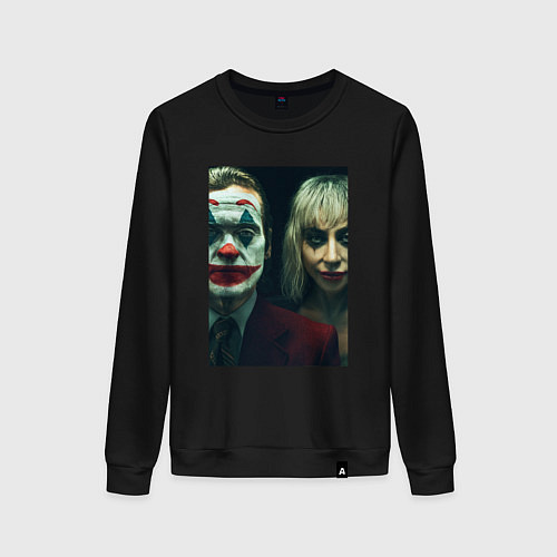 Женский свитшот Джокер и Харли Квинн / Черный – фото 1