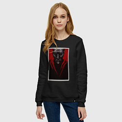 Свитшот хлопковый женский Джон Крамер - Пила, цвет: черный — фото 2