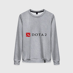 Свитшот хлопковый женский Dota 2: Logo, цвет: меланж