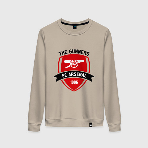 Женский свитшот FC Arsenal: The Gunners / Миндальный – фото 1