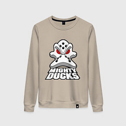 Свитшот хлопковый женский HC Anaheim Ducks, цвет: миндальный