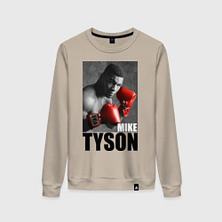 Свитшот хлопковый женский Mike Tyson, цвет: миндальный