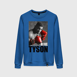 Свитшот хлопковый женский Mike Tyson, цвет: синий