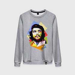 Свитшот хлопковый женский Che Guevara Art, цвет: меланж