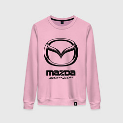 Свитшот хлопковый женский Mazda Zoom-Zoom, цвет: светло-розовый