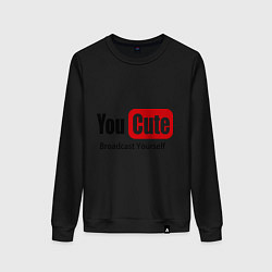 Женский свитшот Youcute broadcast yourself