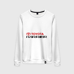Свитшот хлопковый женский Toyota Harrier, цвет: белый