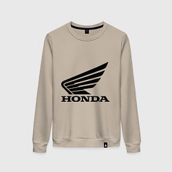 Свитшот хлопковый женский Honda Motor, цвет: миндальный