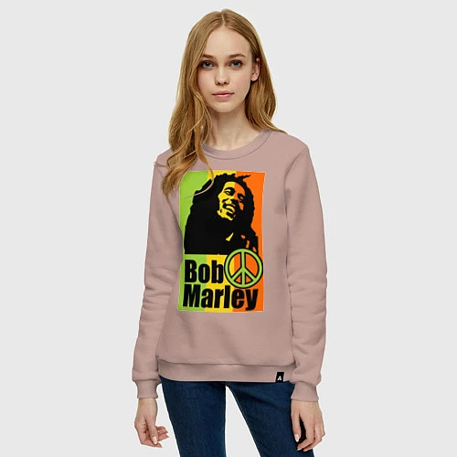 Женский свитшот Bob Marley: Jamaica / Пыльно-розовый – фото 3