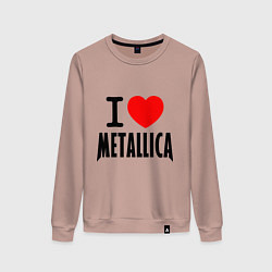 Женский свитшот I love Metallica