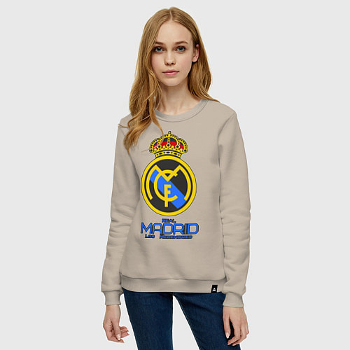 Женский свитшот Real Madrid / Миндальный – фото 3