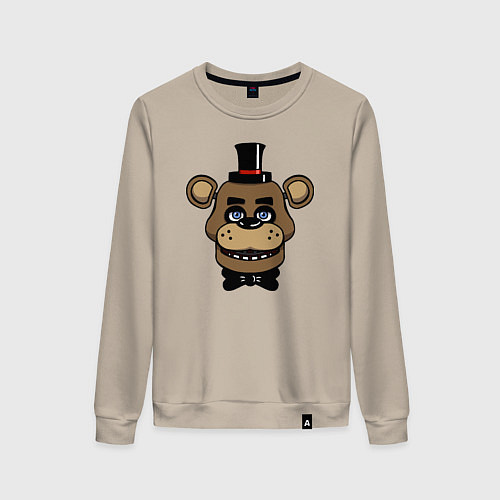Женский свитшот Freddy FNAF / Миндальный – фото 1