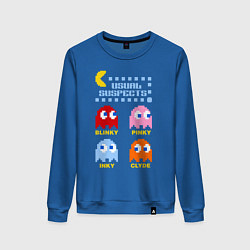 Свитшот хлопковый женский Pac-Man: Usual Suspects, цвет: синий