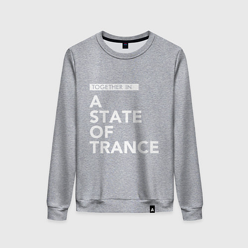 Женский свитшот Together in A State of Trance / Меланж – фото 1