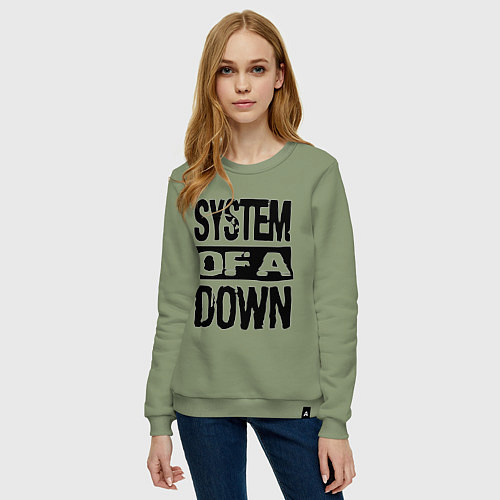 Женский свитшот System Of A Down / Авокадо – фото 3