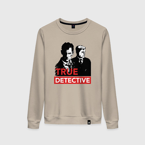 Женский свитшот True Detective / Миндальный – фото 1