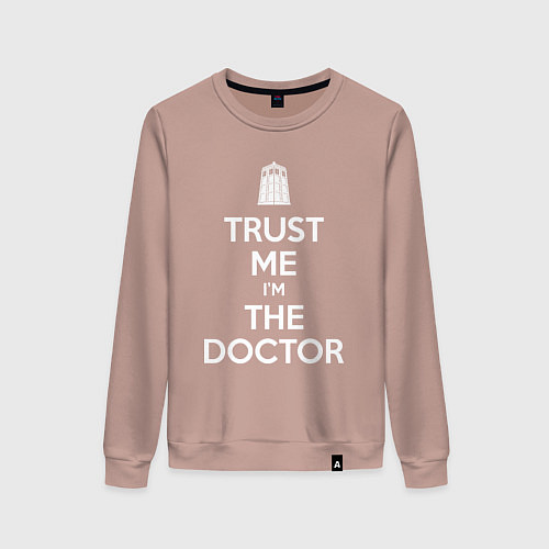 Женский свитшот Trust me Im the doctor / Пыльно-розовый – фото 1