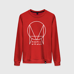 Свитшот хлопковый женский OWSLA, цвет: красный