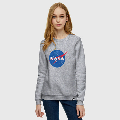 Женский свитшот NASA: Logo / Меланж – фото 3