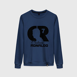 Свитшот хлопковый женский CR Ronaldo 07, цвет: тёмно-синий