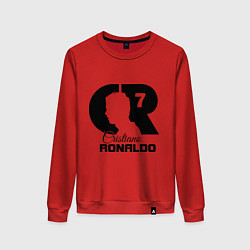 Свитшот хлопковый женский CR Ronaldo 07, цвет: красный