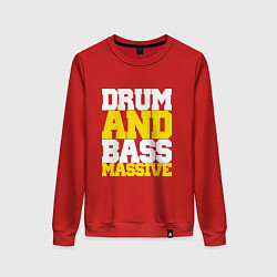 Женский свитшот DRUM AND BASS MASSIVE