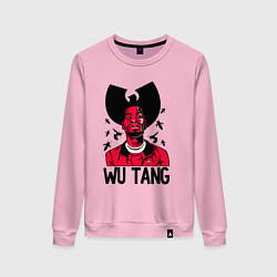 Свитшот хлопковый женский Wu-Tang Insects, цвет: светло-розовый