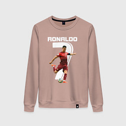 Свитшот хлопковый женский Ronaldo 07, цвет: пыльно-розовый