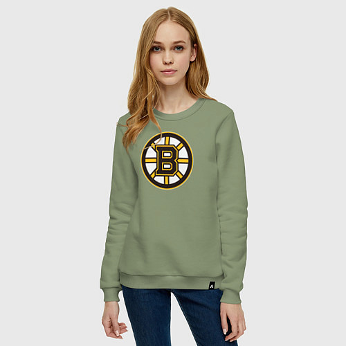 Женский свитшот Boston Bruins / Авокадо – фото 3