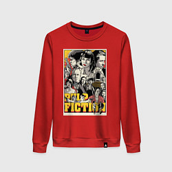Свитшот хлопковый женский Pulp Fiction Stories, цвет: красный