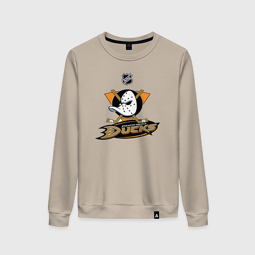 Женский свитшот NHL: Anaheim Ducks / Миндальный – фото 1