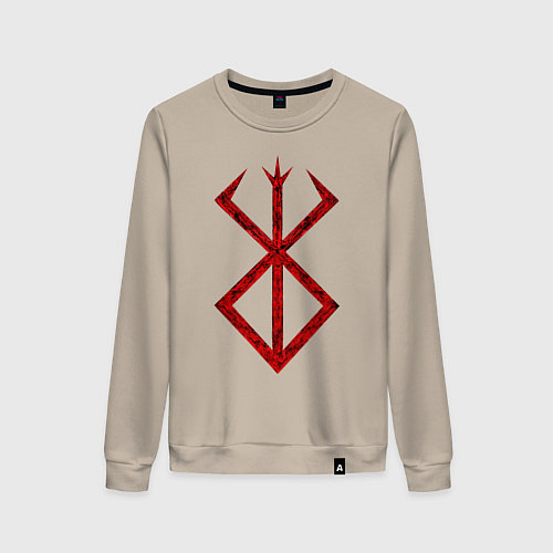 Женский свитшот Берсерк. Клеймо / Миндальный – фото 1
