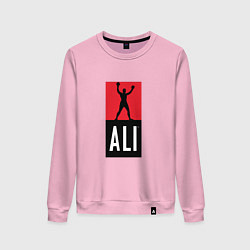 Свитшот хлопковый женский Ali by boxcluber, цвет: светло-розовый