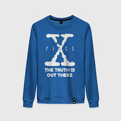 Свитшот хлопковый женский X-Files: Truth is out there, цвет: синий