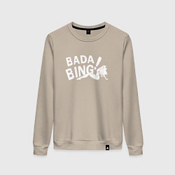 Свитшот хлопковый женский Bada Bing!, цвет: миндальный