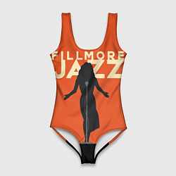 Купальник-боди 3D женский Fillmore Jazz, цвет: 3D-принт