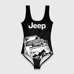 Купальник-боди 3D женский Jeep, цвет: 3D-принт