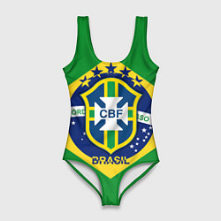 Купальник-боди 3D женский CBF Brazil, цвет: 3D-принт