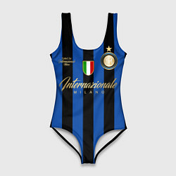 Купальник-боди 3D женский Internazionale Milano, цвет: 3D-принт
