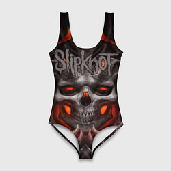 Купальник-боди 3D женский Slipknot: Hell Skull, цвет: 3D-принт