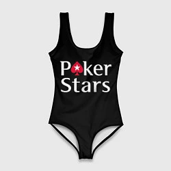 Купальник-боди 3D женский Poker Stars, цвет: 3D-принт