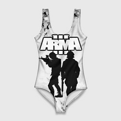 Купальник-боди 3D женский Arma Арма,Tactical Simulator, цвет: 3D-принт