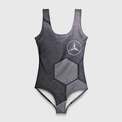 Купальник-боди 3D женский Mercedes-Benz vanguard pattern, цвет: 3D-принт