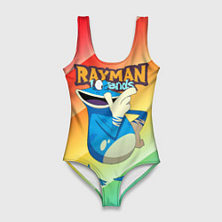 Купальник-боди 3D женский Rayman globox радуга, цвет: 3D-принт