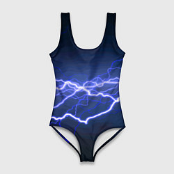 Купальник-боди 3D женский Lightning Fashion 2025 Neon, цвет: 3D-принт