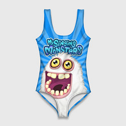 Купальник-боди 3D женский My singing monsters Мамунт, цвет: 3D-принт