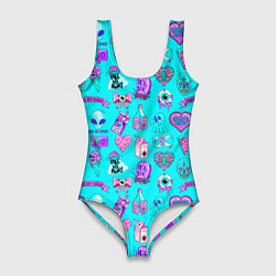 Купальник-боди 3D женский TAKE ME AWAY, цвет: 3D-принт