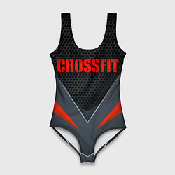 Купальник-боди 3D женский CrossFit - Техно броня, цвет: 3D-принт
