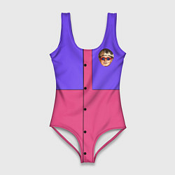 Купальник-боди 3D женский Oliver Tree, цвет: 3D-принт